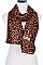 Pack of 12 (pieces) Assorted Leopard Scarves FM-SF3275