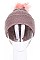 Pack of 12 (pieces) Assorted Fashionable Pompom Beanies