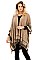 HALF A DOZEN DETAILED STRIPE PONCHO