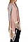 Pack of (6 Pieces) Assorted Color Stylish Fringe Cardigan FM-W102