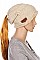 Pack of 12 (pieces) Assorted Messy Bun Ponytail Beanie FM-HNHT1068
