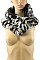 Fashionable Soft Fur Leopard Wrap Scarf
