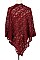 Pack of 12 pieces Elegant design Mesh Poncho FM-AV236DC