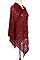 Pack of 12 pieces Elegant design Mesh Poncho FM-AV236DC