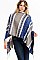 FRINGED TRIBAL PONCHO
