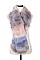 Fashionable Multi Tone Soft Fur Fuzzy Scarf