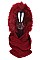 Pack of (12 pieces) Soft Fur Hooded Scarves FM-CS6930