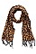 PACK OF 12PCS ASSORTED LEOPARD SCARVES