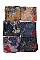 Pack of (12 Pieces) Assorted Color Trendy Leaves Print Scarves FM-JCS8002