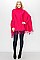 Turtleneck Poncho with Tassel