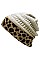 Messy Bun Leopard Ponytail Beanie FM-HT7460