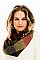 Pack of 12 Pcs Assorted Color Plaid Pattern Infinity Scarves