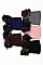 Pack of 12 (pieces) Assorted Double Pompom Beanies FM-HT496