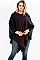 PLAID PATTERN PONCHO