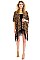 Snug Animal Print Tassel Kimono FM-KSF219