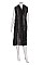 Elegant Soft Fur Collar Longline Vest