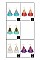 Pack of 12 (pieces) Assorted Tassel Dangle Earring FMERG8620