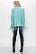 Turtleneck Poncho with Tassel