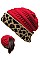 Messy Bun Leopard Ponytail Beanie FM-HT7460