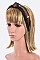 BEE DESIGN STRIPPED HIGH FASHION HEADBAND