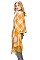 FANCY PLAID PATTERN TASSEL PONCHO