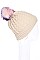 Pack of 12 (pieces) Assorted Pom Pom Crochet Beanies FM-HT732