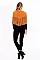 Pack of 12 Button Accent Fringe Poncho