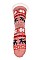 Pack of (12 Pairs) Slipper Socks Reindeer Patterns Assorted Colors FM-SO468