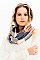 Pack of 12 Pcs Assorted Color Plaid Pattern Infinity Scarves