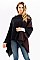 PLAID PATTERN PONCHO