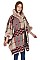Fashionable Soft Fur Check Poncho FM-AV288