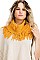 Pack of 12 Pcs Assorted Color Fringe Infinity Scarves