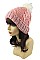 Spiffy Pom Pom Crochet Beanies FM-HT622