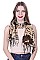 Pack of 12 Flower Leopard Scarves