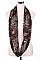 Pack of 12 Leopard Print Infinity Scarf
