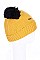 Pack of 12 (pieces) Assorted Pom Pom Animal Theme Beanies