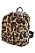 Soft Fur Leopard Backpack