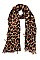 FRINGED LEOPARD PRINT PASHMINA SCARF