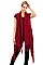 Pack of 6 pieces Fringe Knitted Longline Vest FM-WSF197