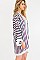 PACK OF 6 Comfy Striped Pattern Kimono