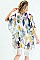 Comfy Floral Crane Print Tassel Kimono FM-KSF210