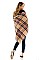 Pack of 12 Plaid Oversized Square Blanket Scarves