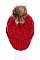 Pack of 12 (pieces) Assorted Pompom Crochet Beanies FM-CHT6913