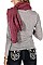 Pack of 12 pieces Stylish Fringe Scarves Shawls FM-W103