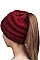 Stylish Messy Bun Ponytail Beanie FM-HT7751