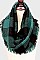 PACK OF 12PCS ASSORTED PLAID SCARVES