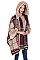 Fashionable Soft Fur Check Poncho FM-AV288