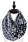 Pack of (12 Pieces) Assorted Color Trendy Animal Print Infinity Scarves FM-FTZISF256