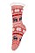 Pack of (12 Pairs) Slipper Socks Reindeer Patterns Assorted Colors FM-SO468