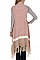 Pack of (6 Pieces) Assorted Color Stylish Fringe Cardigan FM-W102